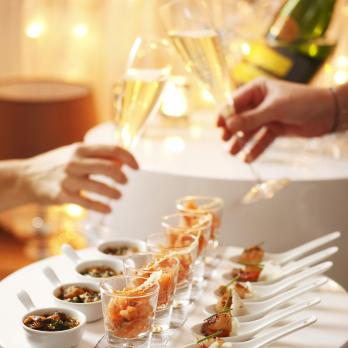 Seafood aperitif nibbles