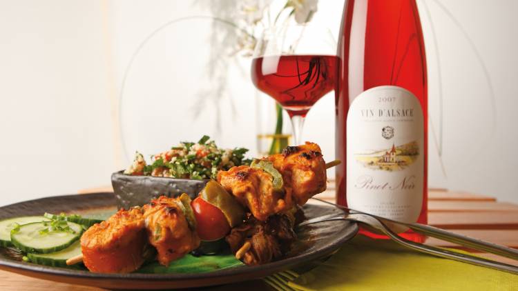 Tangy marinated kebabs