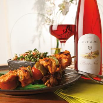 Tangy marinated kebabs