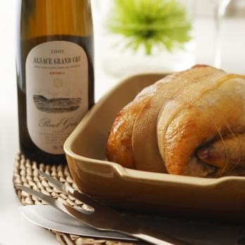 Turkey stuffed with chicken liver