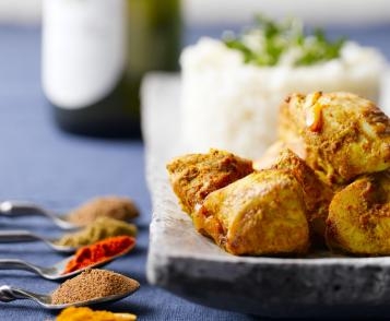 Marinated Indian-style chicken