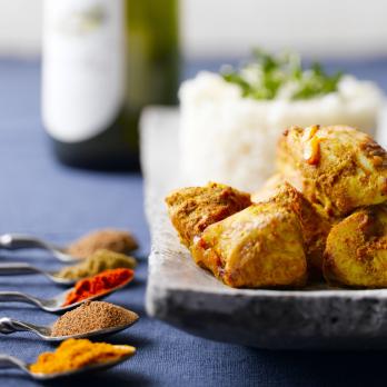 Marinated Indian-style chicken