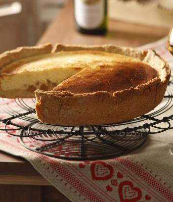 Tart with fromage blanc