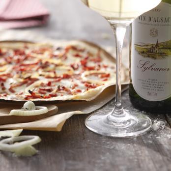 Tarte flambée (Alsace thin pizza)