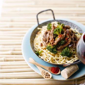 Sesame beef stir-fry