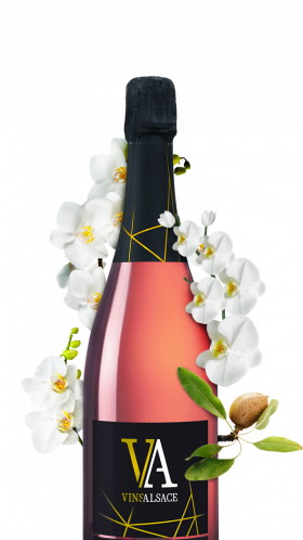 bouteille cremant rose d'alsace